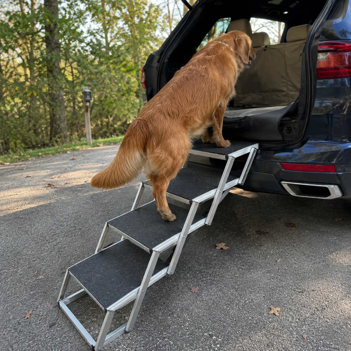 Folding Aluminum Dog Car Steps, view 4