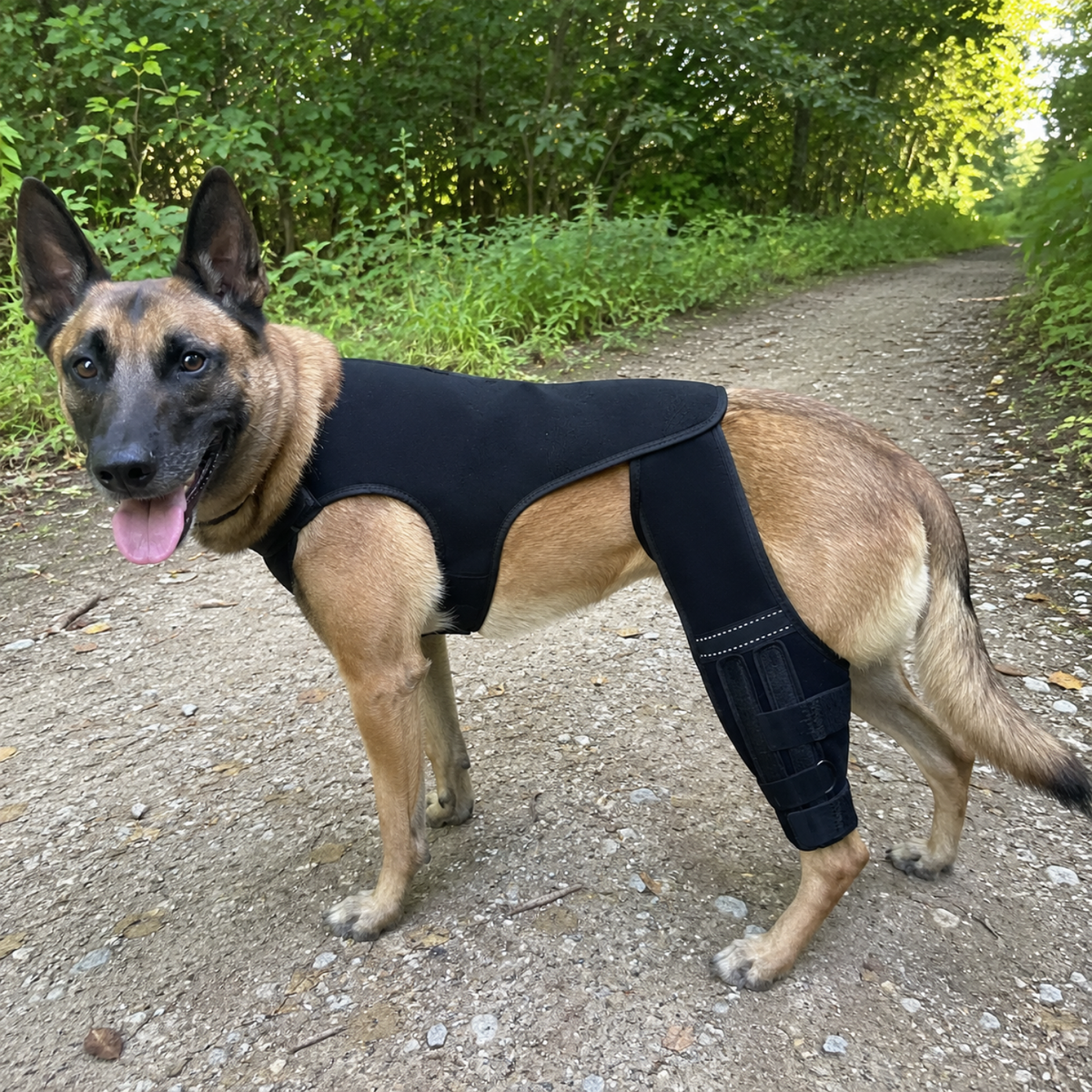 Breathable Dog Knee Brace for CCL Support, view 4