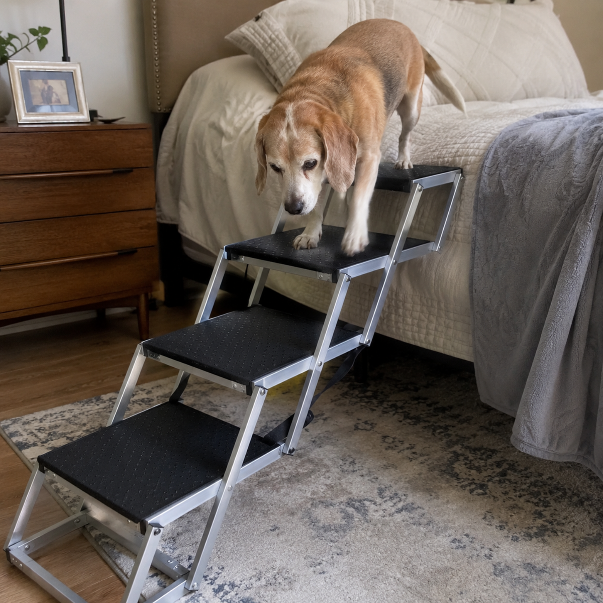Folding Aluminum Dog Car Steps, view 5
