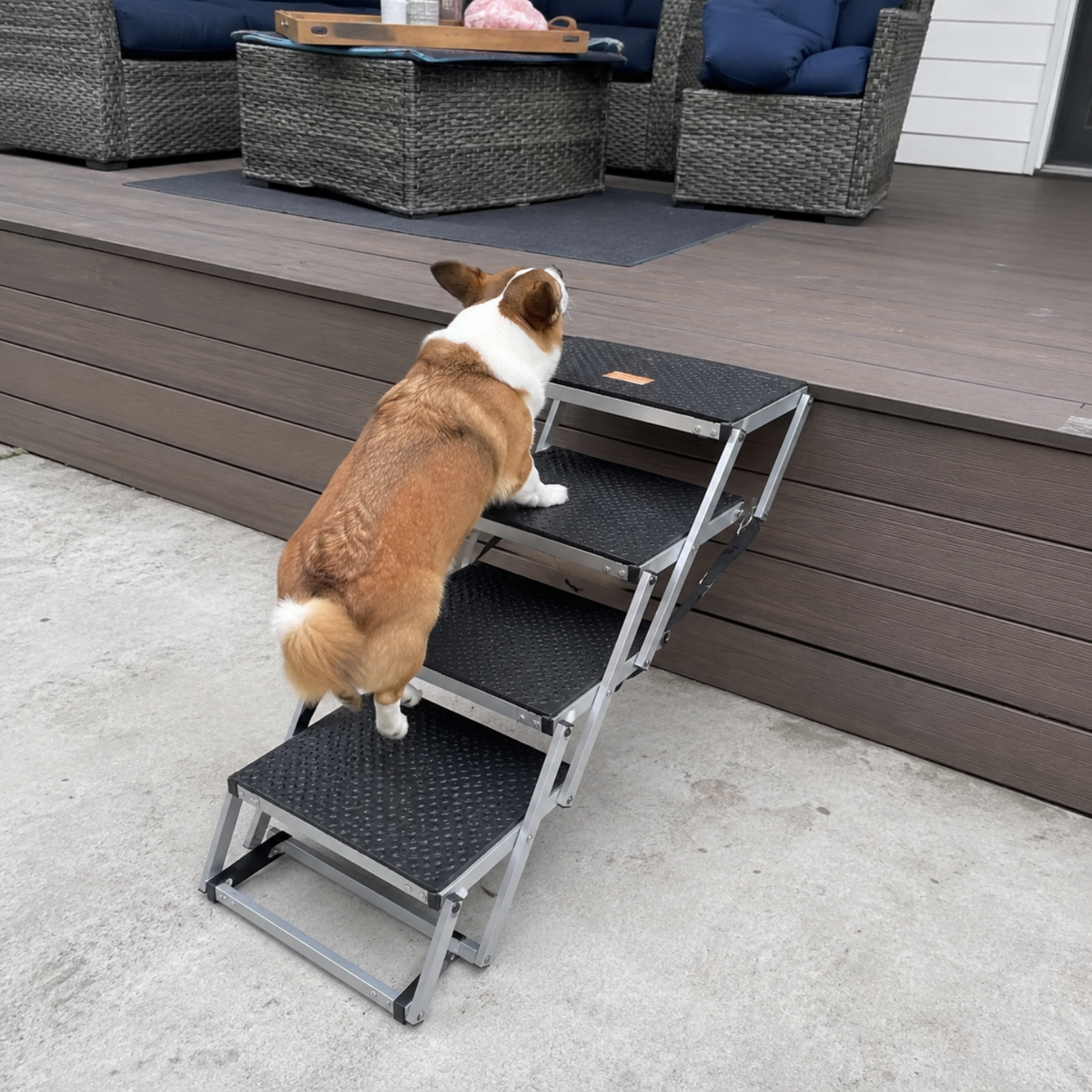 Folding Aluminum Dog Car Steps, view 6