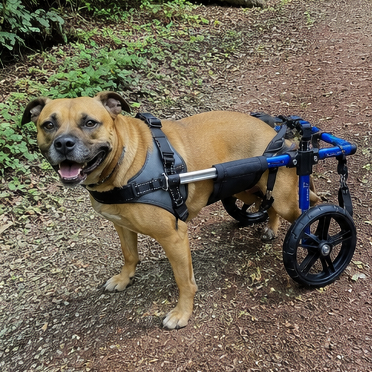 All-Terrain Rear Support Dog Wheelchair, view 7